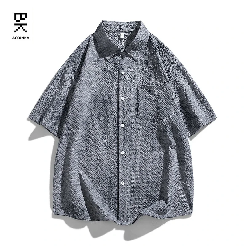 Summer New American Retro Short Sleeve Shirt Unisex