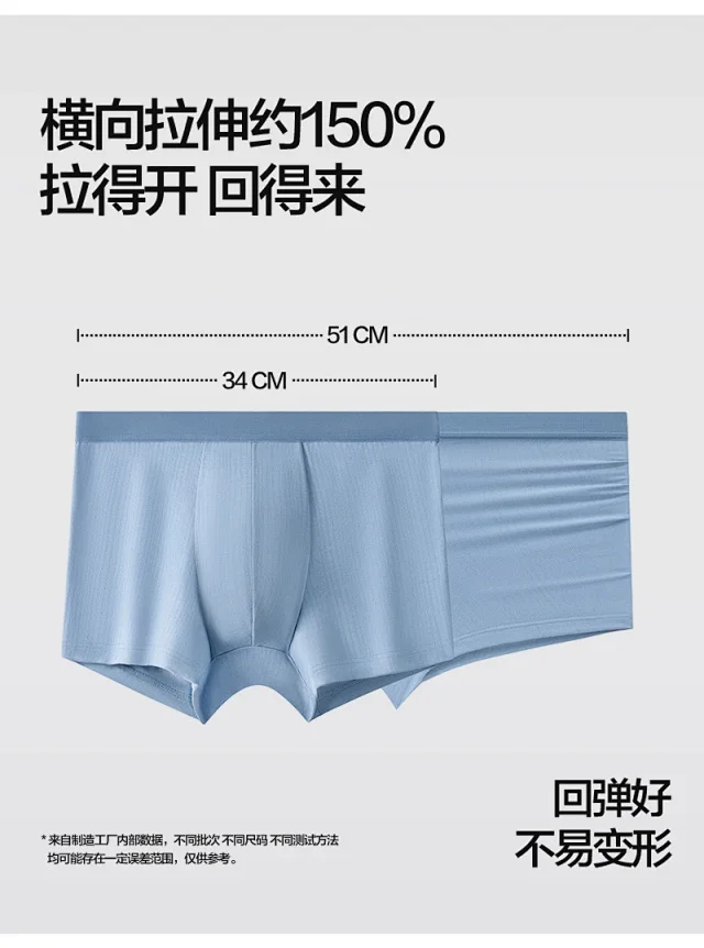 Men's 50s Modal Breathable Boxer Briefs Detail