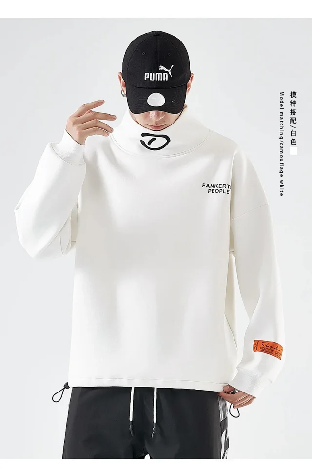 Men's 2025 Autumn/Winter Fleece High - neck Base Layer Detail