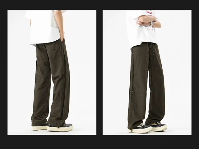 2025 Spring/Summer Men's Parachute Cargo Pants Detail