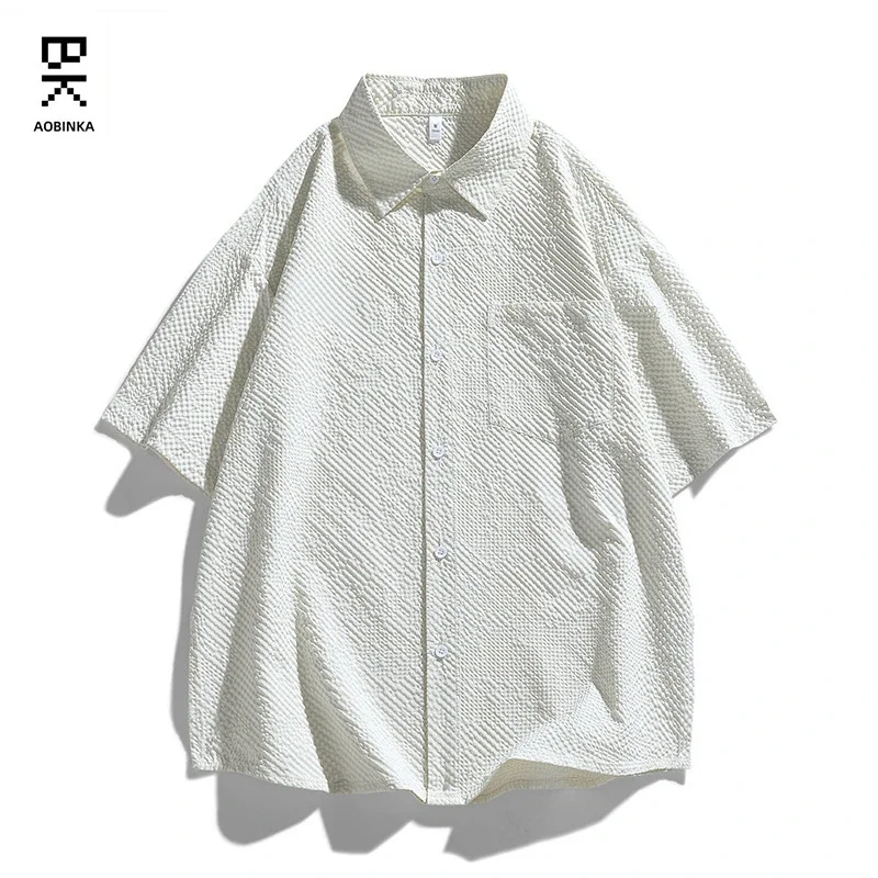 Summer New American Retro Short Sleeve Shirt Unisex