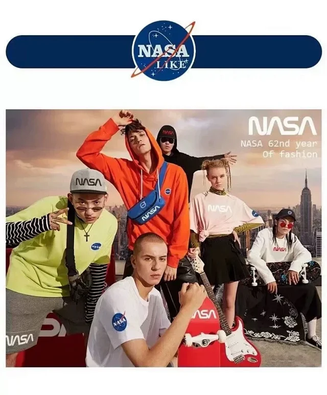 NASA Summer Casual Unisex Cotton Shorts Detail