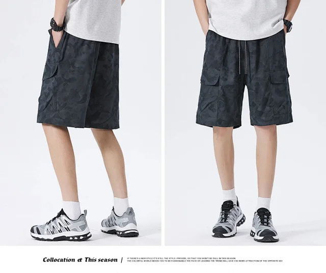 2025 Summer Camo Cargo Shorts (Men's) Detail