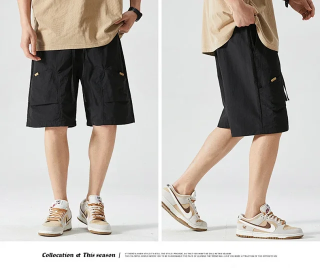 Men's Summer Cargo Shorts - Sporty & Cool Detail