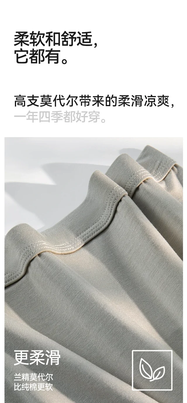 Men's 7A Antibacterial Modal Boxers Detail
