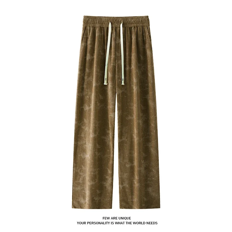 Pink Autumn Retro Wide-Leg Trousers