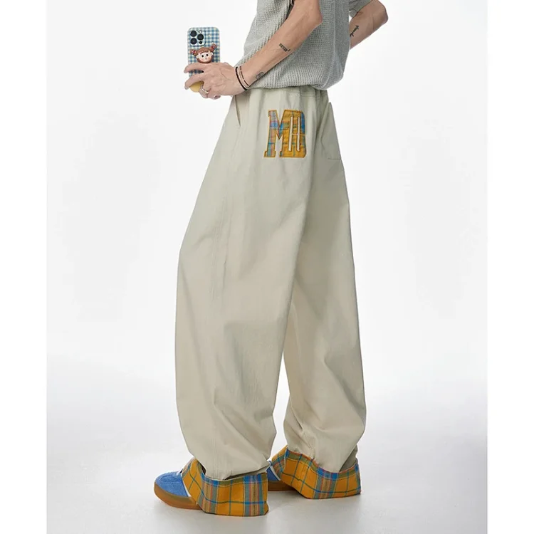Men's Retro Loose Plaid Pants