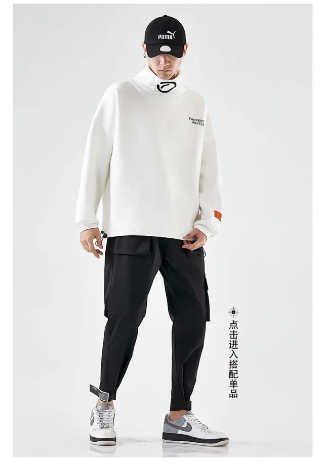 Men's 2025 Autumn/Winter Fleece High - neck Base Layer Detail