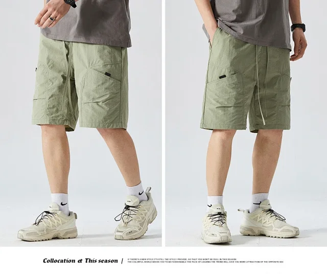 Men's Summer Cargo Shorts - Sporty & Cool Detail