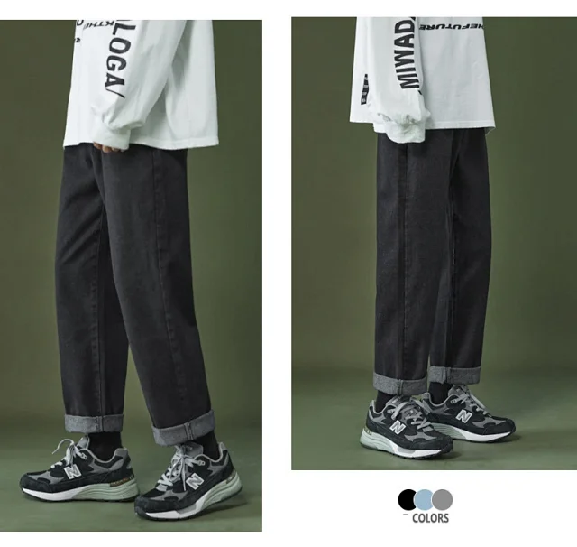 Men's Retro Straight Jeans (Unisex) Detail