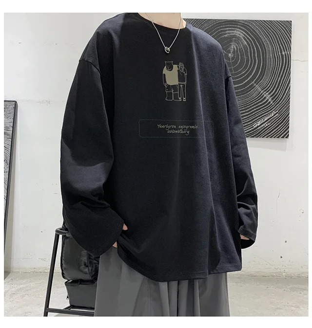 2025 Korean Round Neck Couple T-shirt Detail