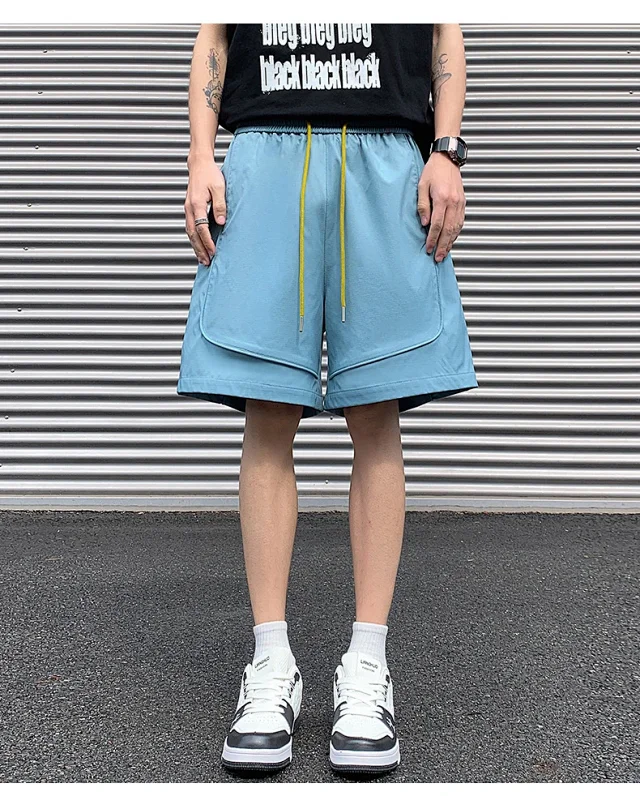 Men's Summer Ice Silk Outdoor Shorts Detail