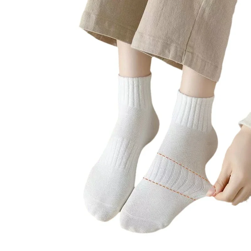 Women's Black Outdoor Running Socks(5 Pairs)