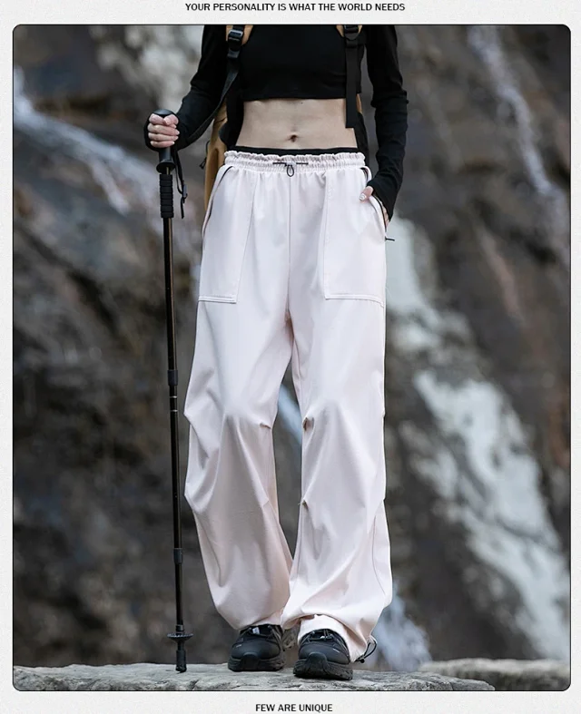 Windproof Waterproof Parachute Pants Detail