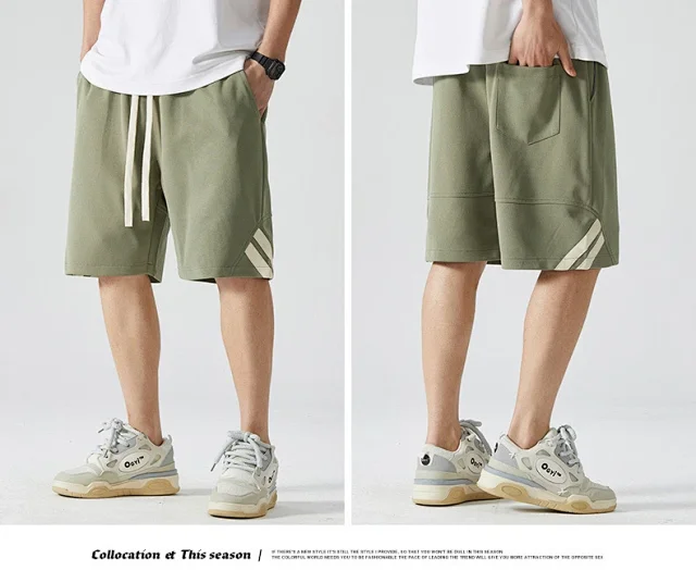 Men's Summer Ice Silk Beach Shorts Detail