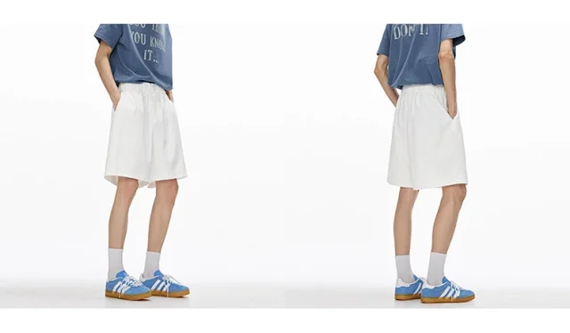 Men's Summer Sporty Loose Beach Shorts Detail