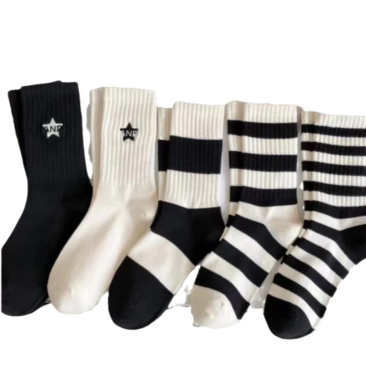 Unisex Antibacterial Cotton Socks(5 Pairs)