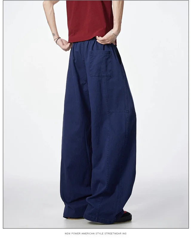 New Japanese Cotton Retro Trousers Detail