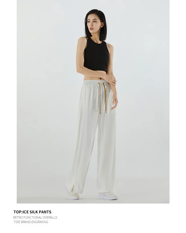 UPF50+ Ice Silk Cropped Pants Detail