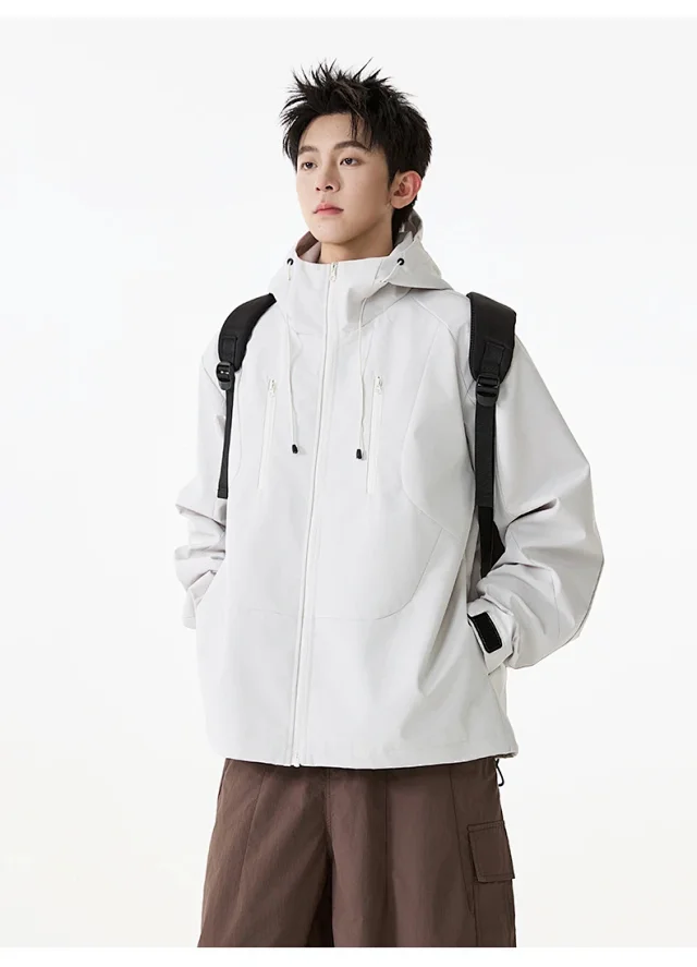 Autumn Outdoor Windproof Jacket for Couples Detail