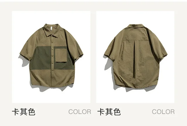 2025 Summer Men's Thin Shirt Detail