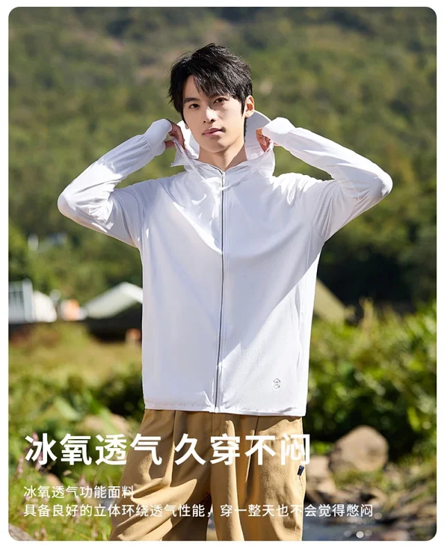 Men's Summer Ice Silk Sun Protective Jacket Detail