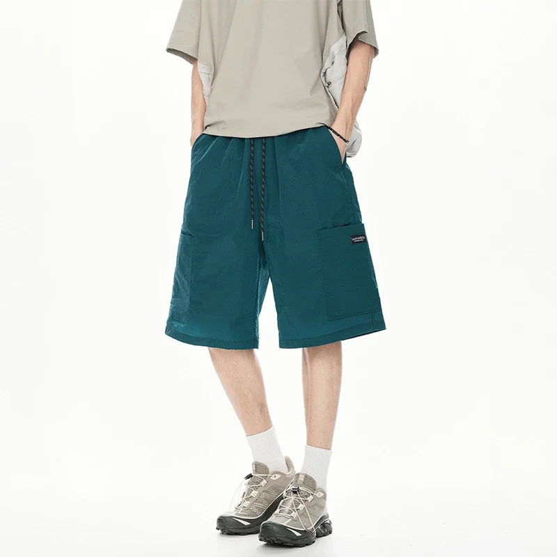 Men's Loose Straight Ice Silk Shorts