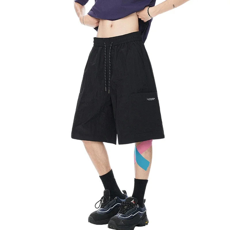 Men's Loose Straight Ice Silk Shorts