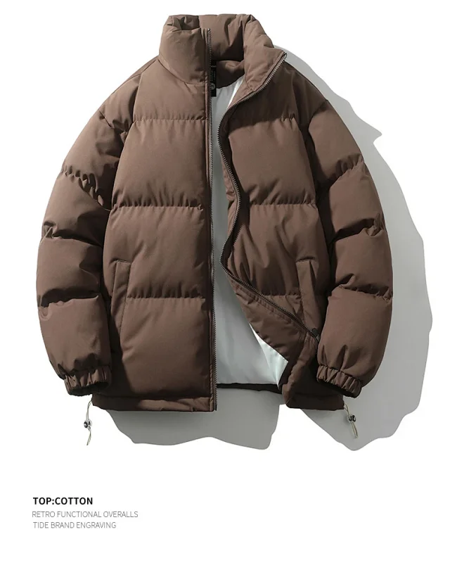 2025 Winter Men's Loose Cotton Coat Detail
