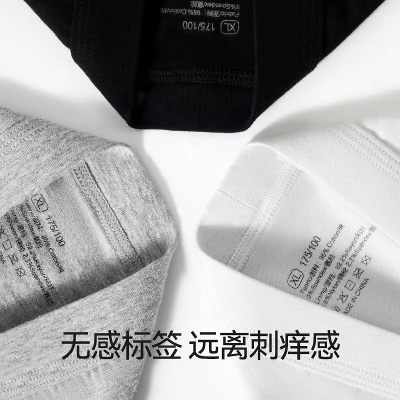 Men's 100% Cotton Antibacterial Boxer Briefs