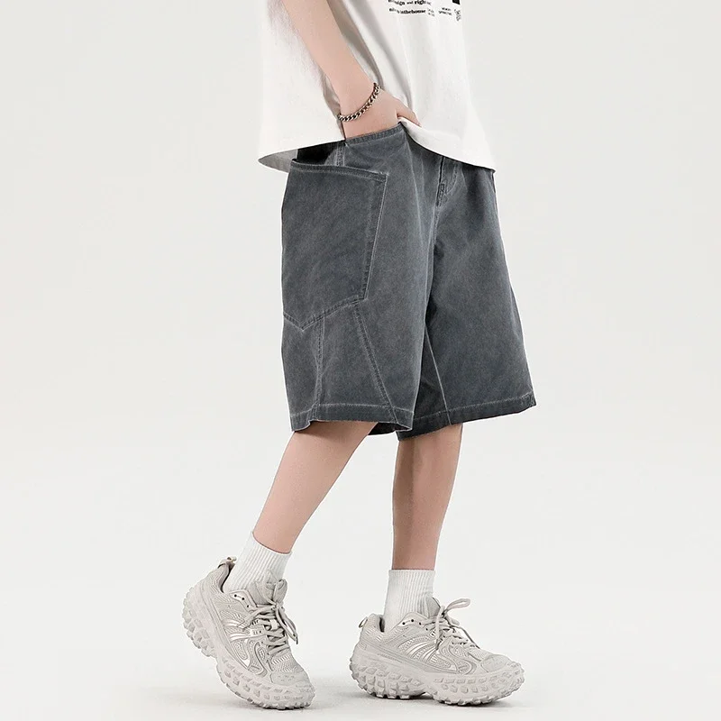 Men's Retro Denim Shorts