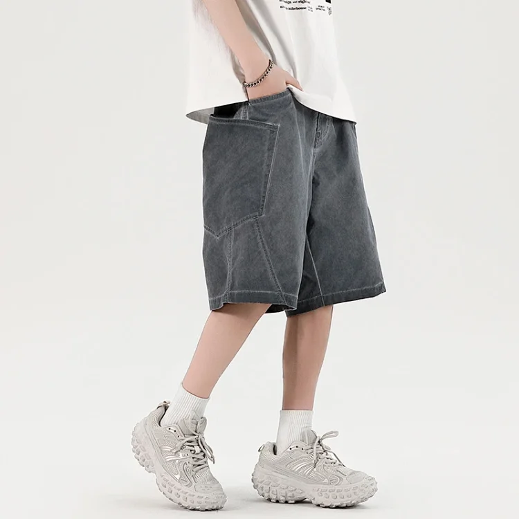 Men's Retro Denim Shorts