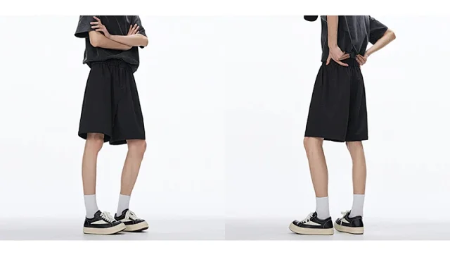 Men's Summer Sporty Loose Beach Shorts Detail