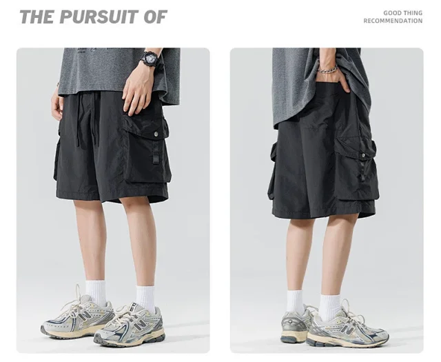 Summer New 5-Point Japanese Work Shorts Detail