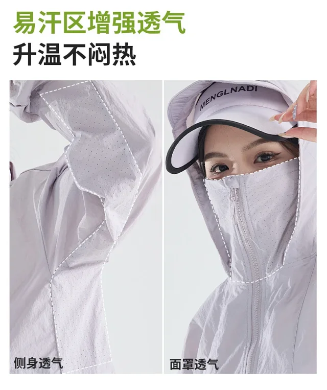 Women's Outdoor Sun Protective Clothing Detail