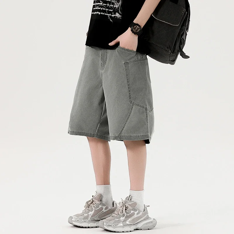 Men's Retro Denim Shorts