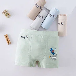 Men's Red Cotton Breathable Boxer Briefs Detail