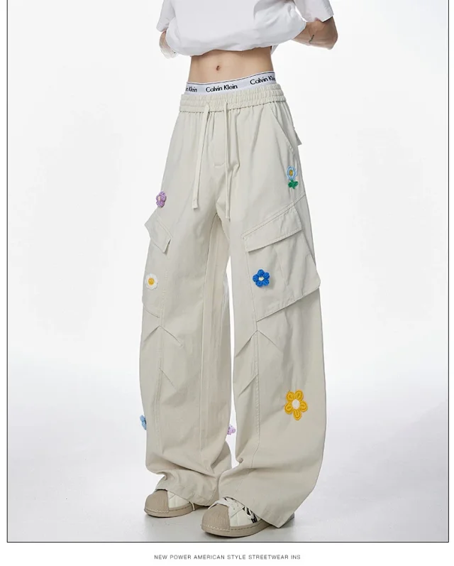Hip Hop Retro Parachute Pants Detail