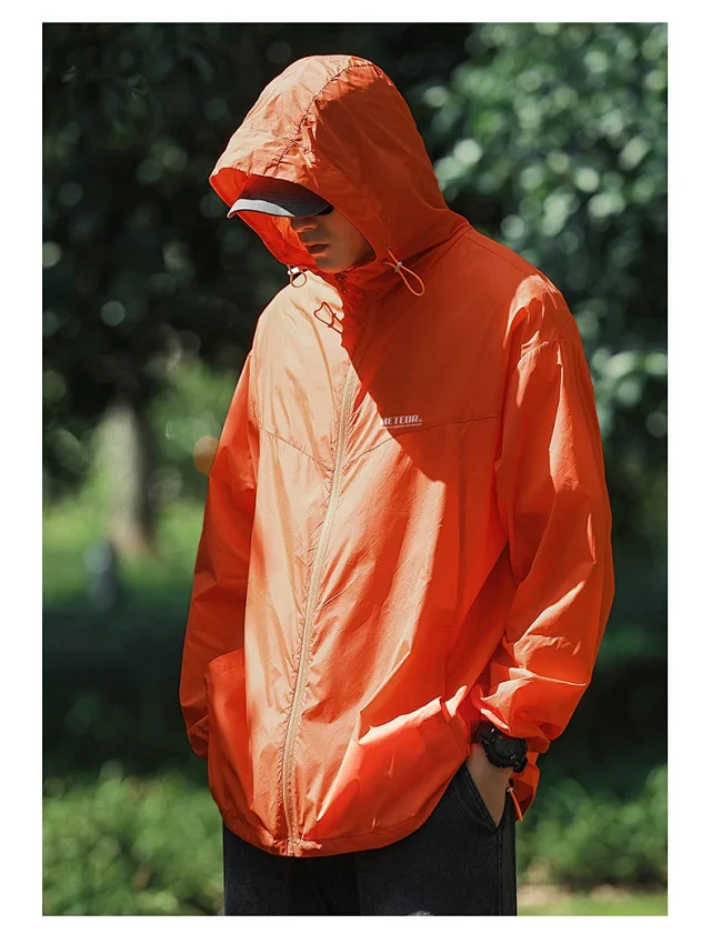 Mountain Style Hooded Summer Work Jacket (Unisex) Detail