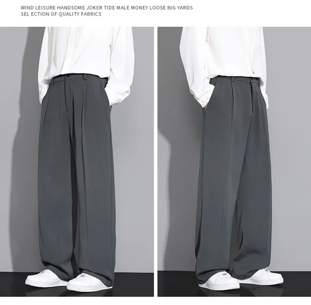 Men's Summer Ice Silk Cropped Trousers Detail
