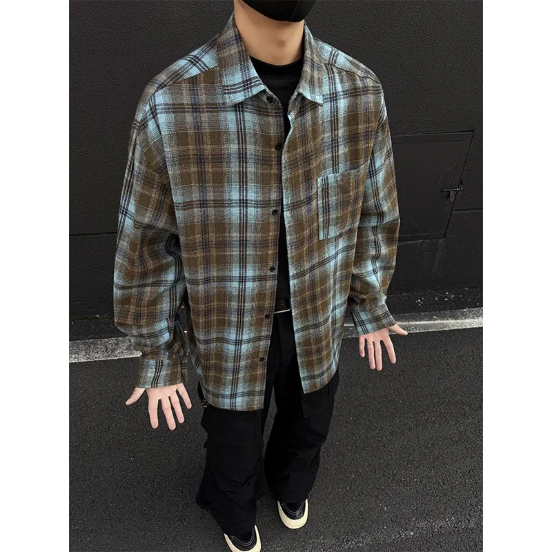 Vintage Checkered Shirt Jacket