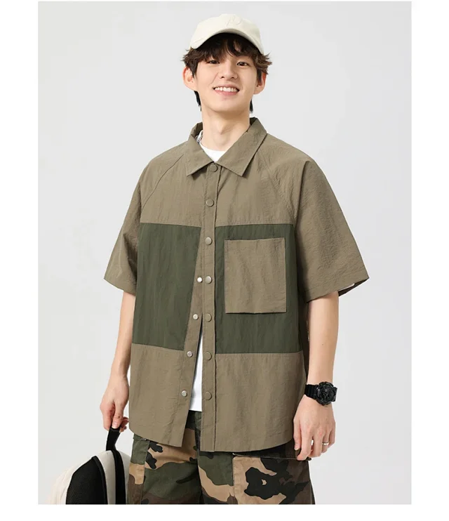 2025 Summer Men's Thin Shirt Detail