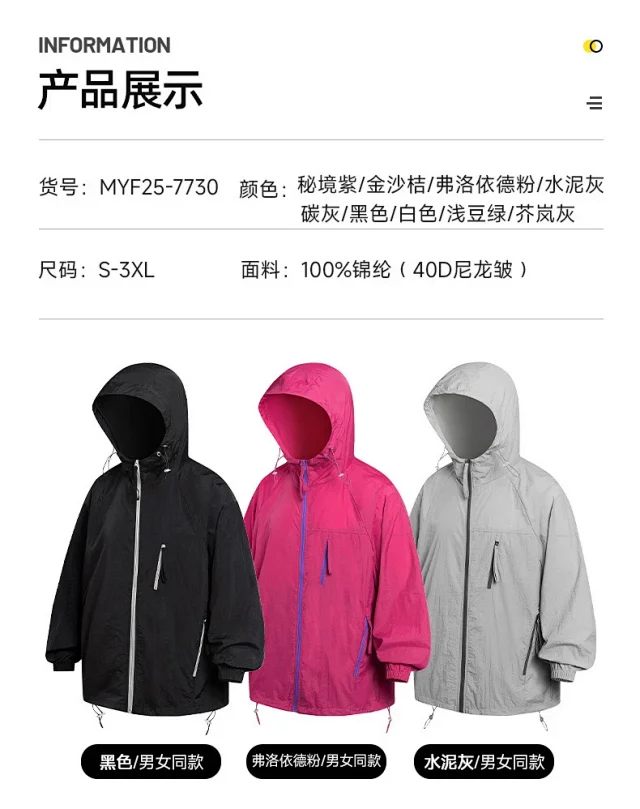 Summer UPF50+ Skin Coats Detail