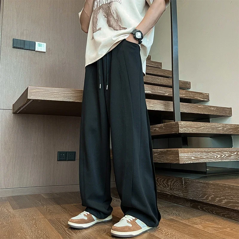 Men's Spring/Fall Wide-Leg Athletic Pants