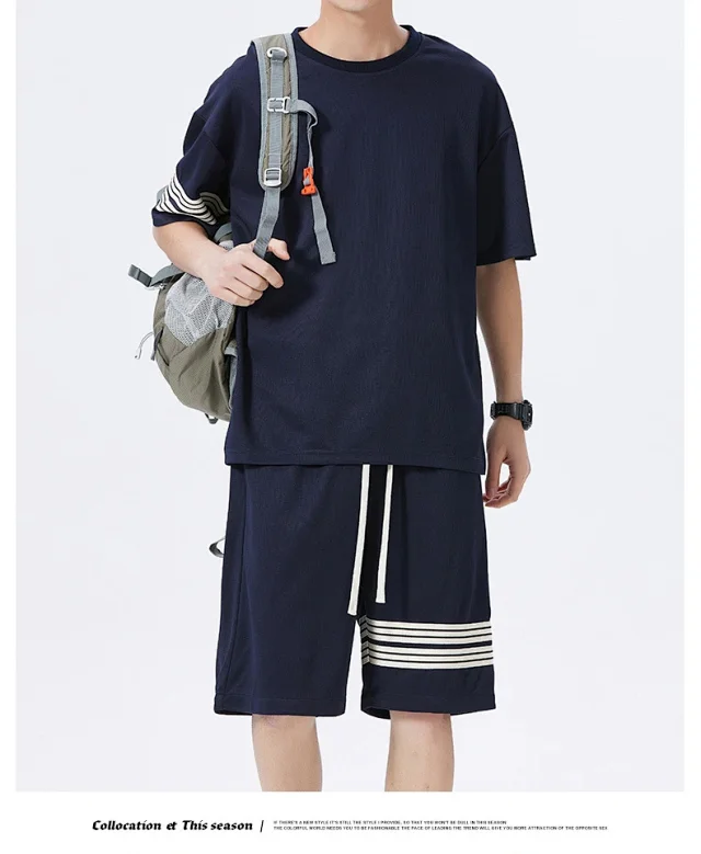 2025 Summer Men's Sporty 2 - Piece Set Detail