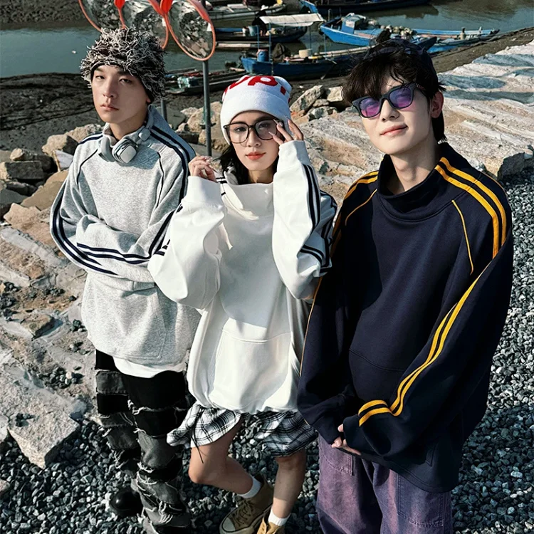Autumn/Winter Striped Retro Pullover
