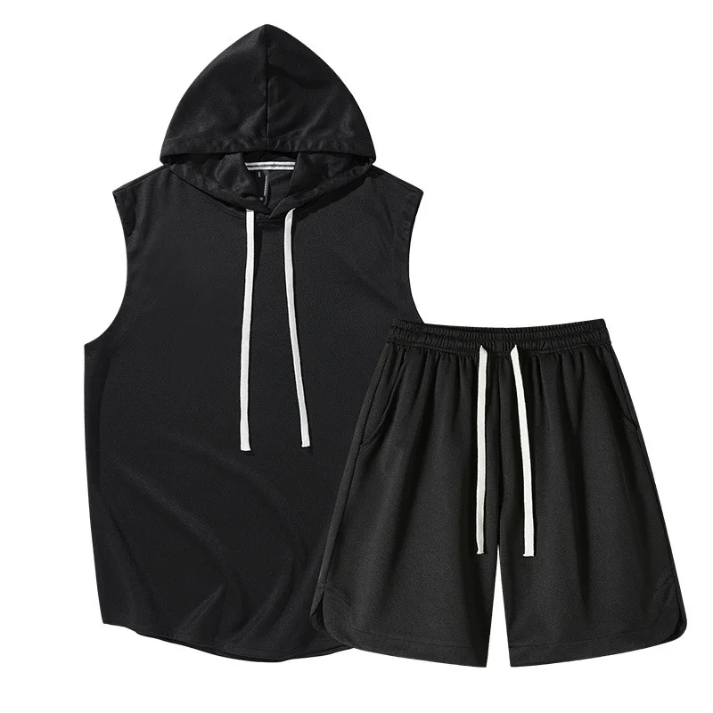 Men's Summer Ice Silk Sportswear Set