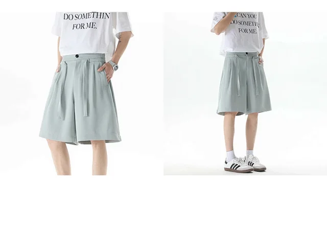 Men's Summer New Solid Color Five-point Shorts Detail