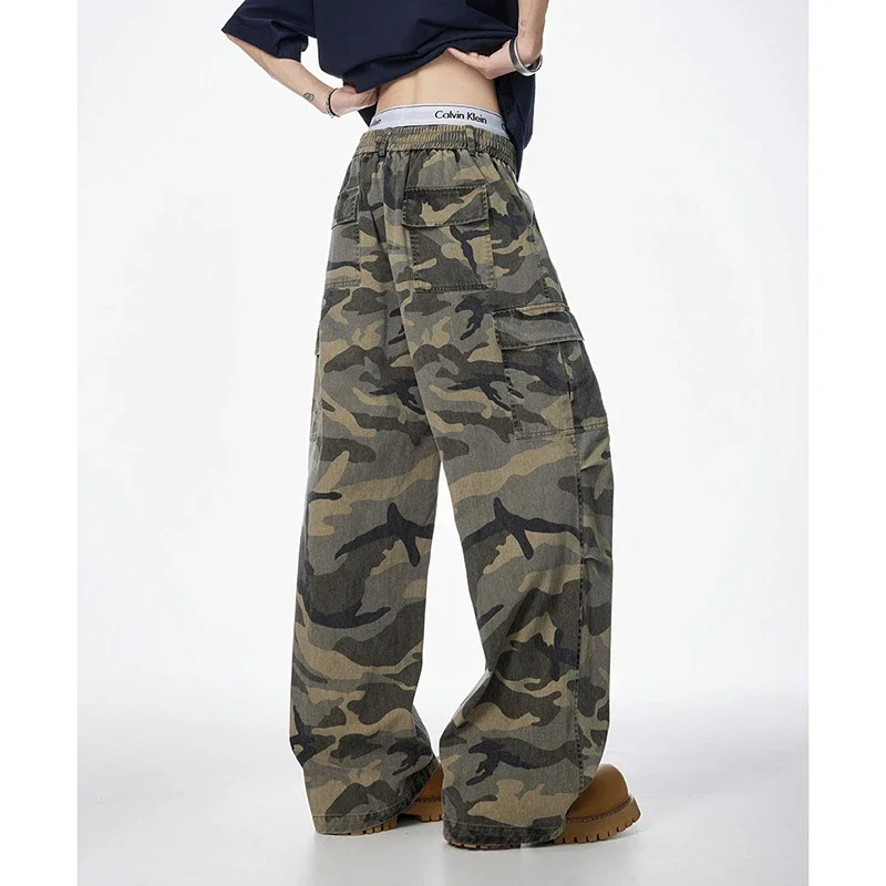 Unisex Retro Camo Cargo Pants