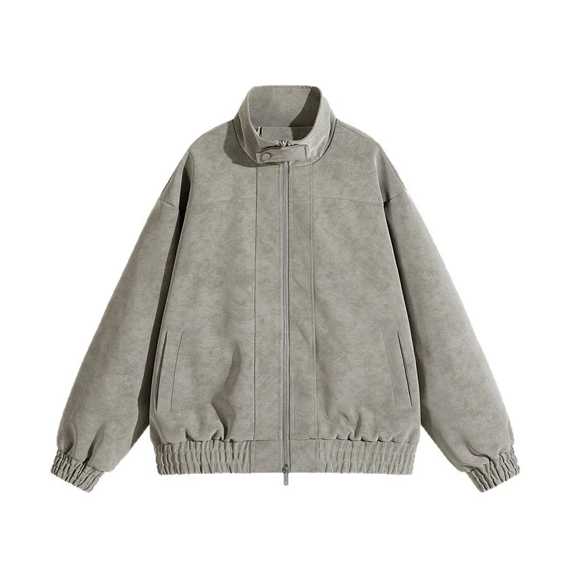 Men's Leather Jacket with YKK Zipper